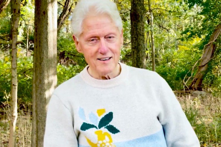 Former President Bill Clinton after hospital stay