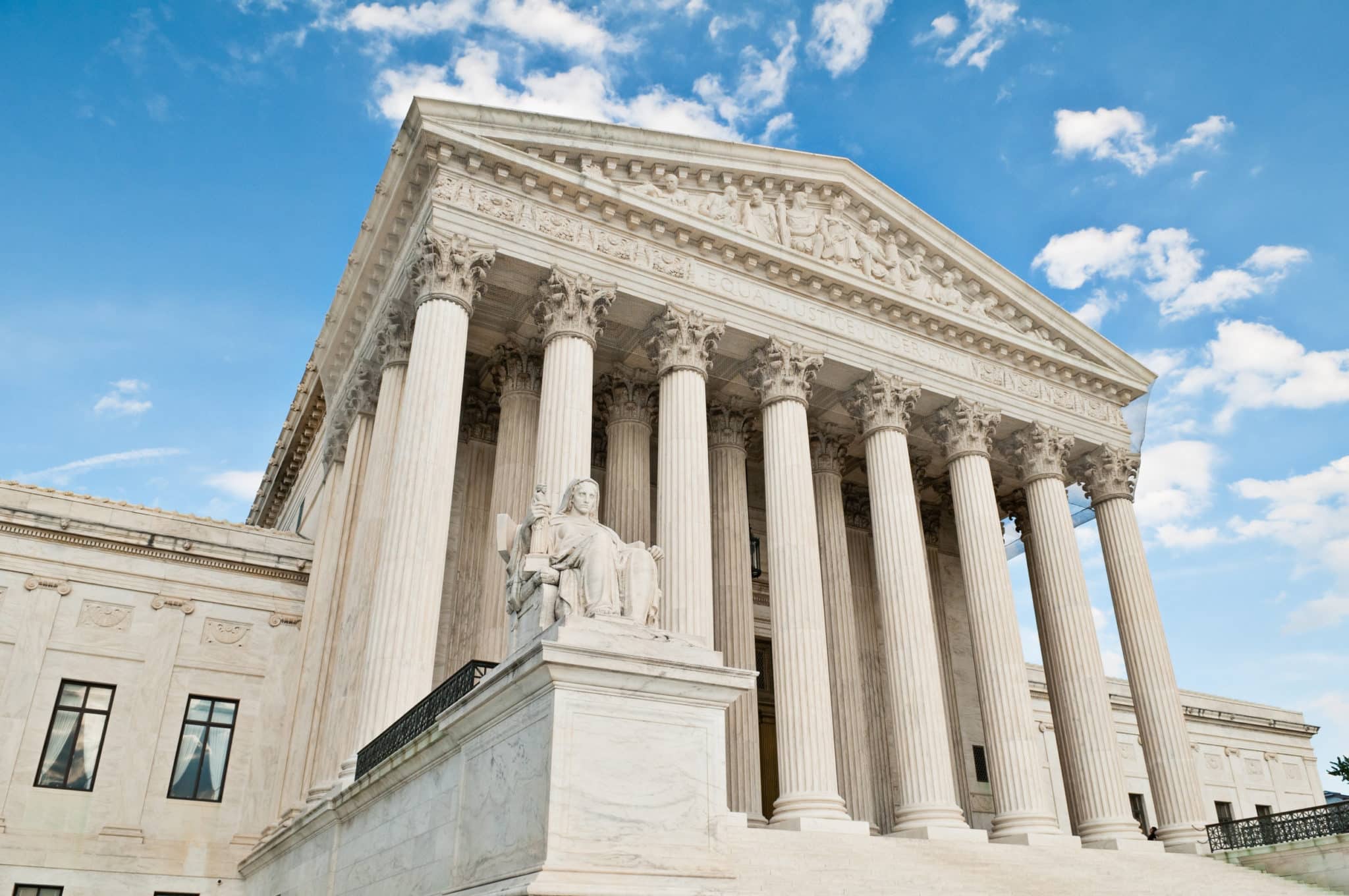 The United States Supreme Court building in Washington DC