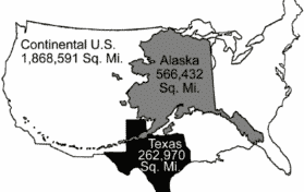 Alaska Texas size comparison