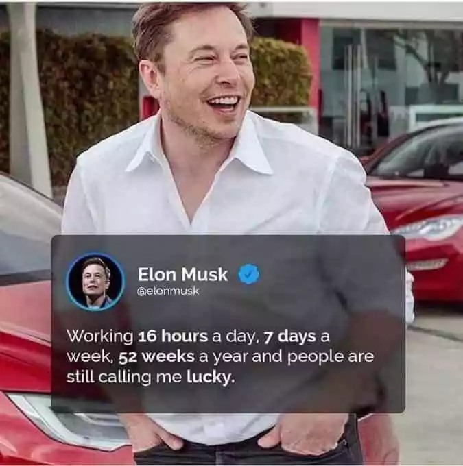 Elon Musk Lucky Tweet