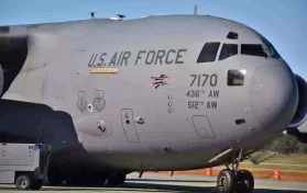 US Air Force C17 Globemaster III cargo plane