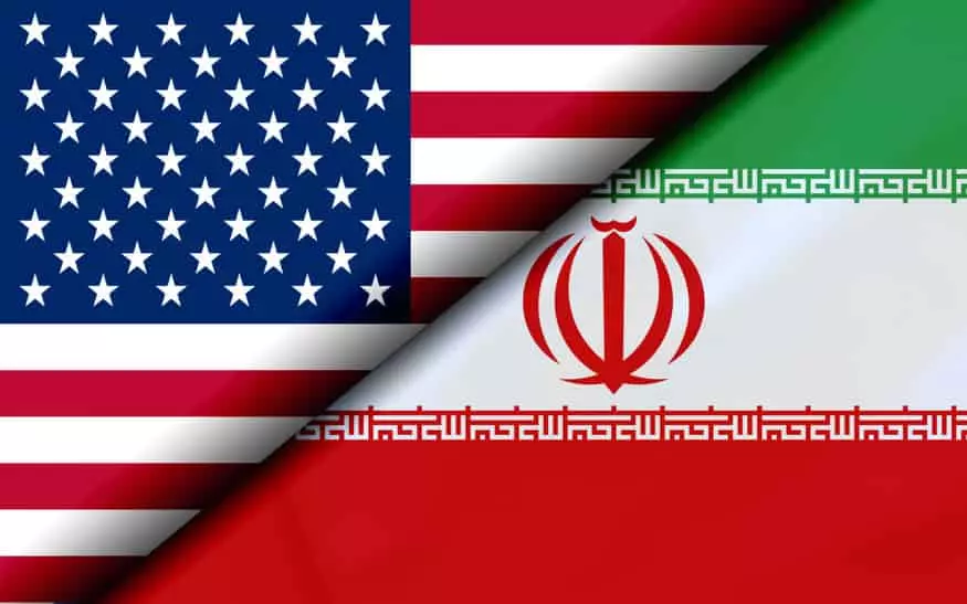 US and Iranian Flags