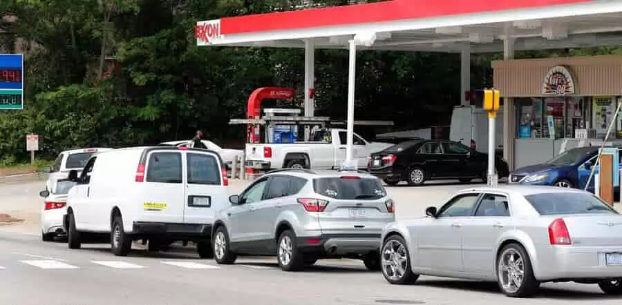 rising gas prices at stations