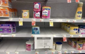 empty baby formula shelves