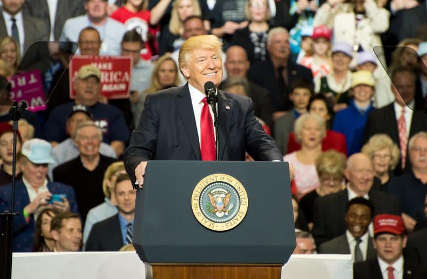 Donald Trump at a Rally