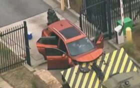 Car Crashes Into FBI Office Gate In Atlanta Driver Arrested After Attempting To Infiltrate Facility