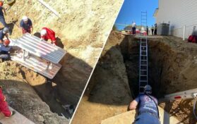 Construction Worker Rescued After Falling 20 Feet Into Trench: Success of Teamwork Collaboration